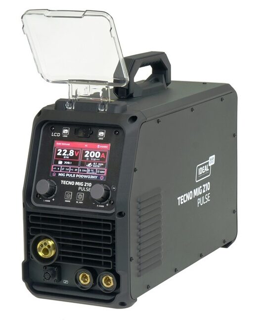  IDEAL TECNO MIG 210 PULSE LCD Black Series 4x4 metināšanas iekārta aparāts (pusautomāts)